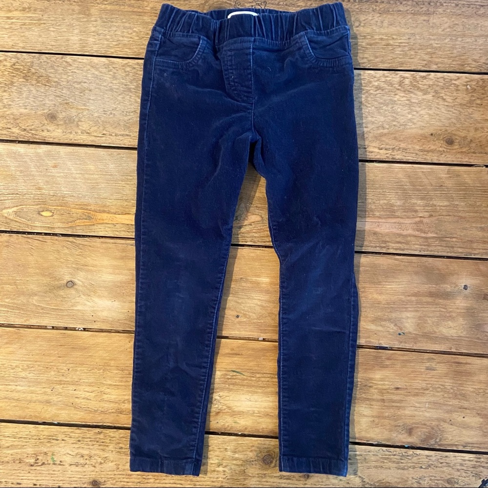 Mini Boden Cord Leggings in School Navy